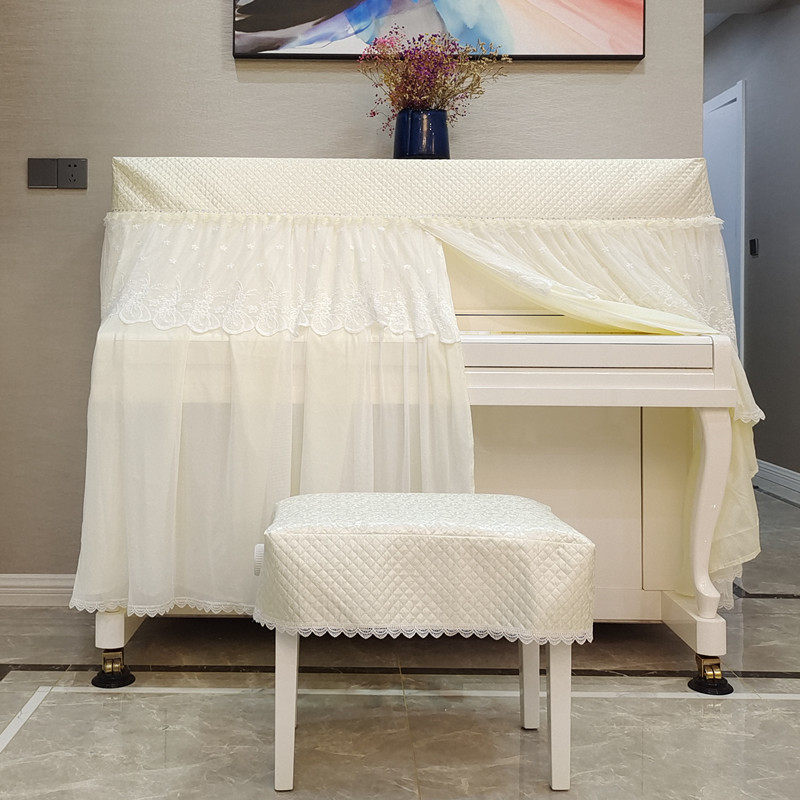 北欧钢琴罩简约全罩轻奢钢琴套米白钢琴布欧式盖布公主防尘罩纱,居家布艺,钢琴罩,淘宝优惠券,粉丝福利购,淘宝优惠卷