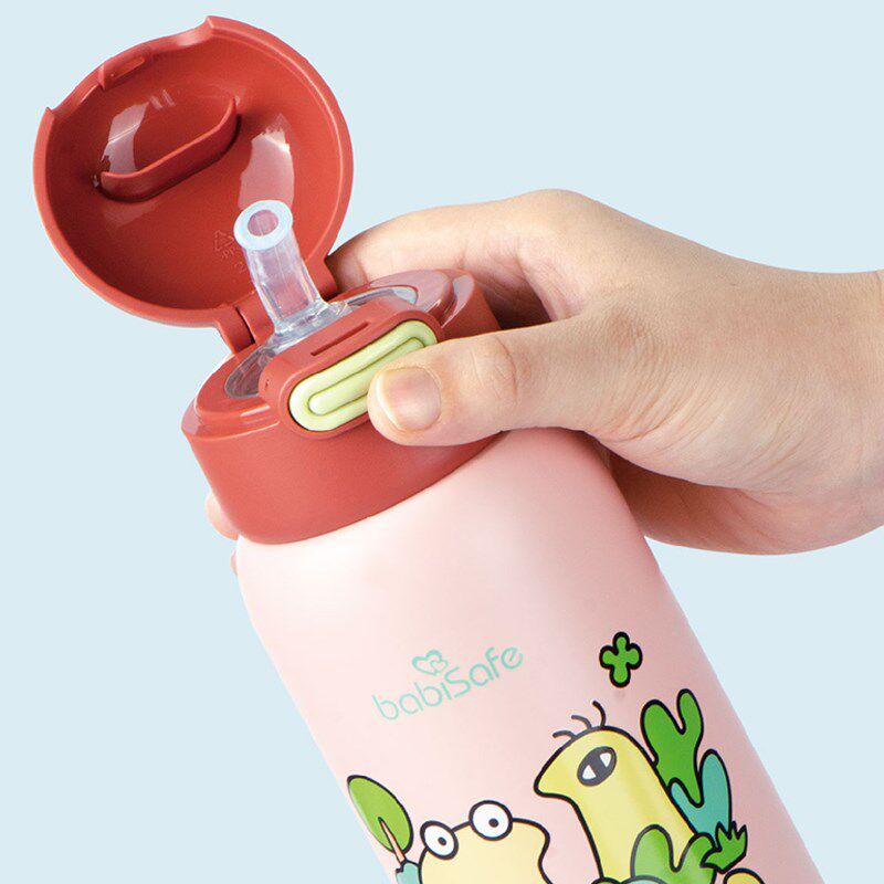 安儿欣儿童保温杯幼儿园男女宝宝水杯大容量便携316吸管保温水壶