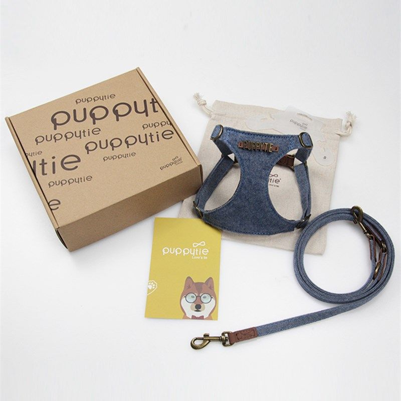 狗狗牵引绳背心式遛狗绳狗绳子调节小型犬胸背带泰迪宠物用品定制