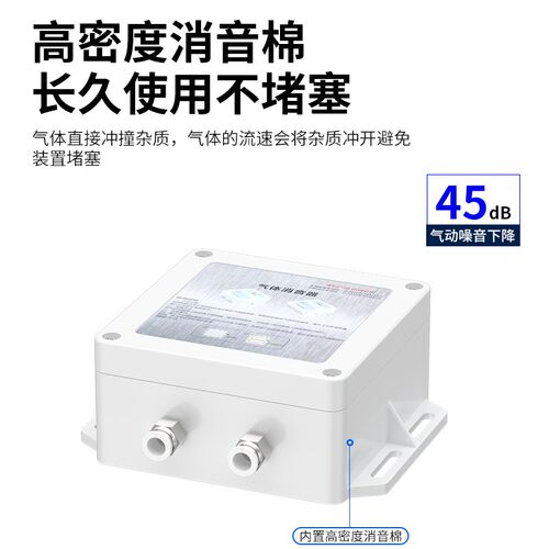 新型电磁阀气动消声器气泵气缸排气管真空降噪气体空压机消声器XY