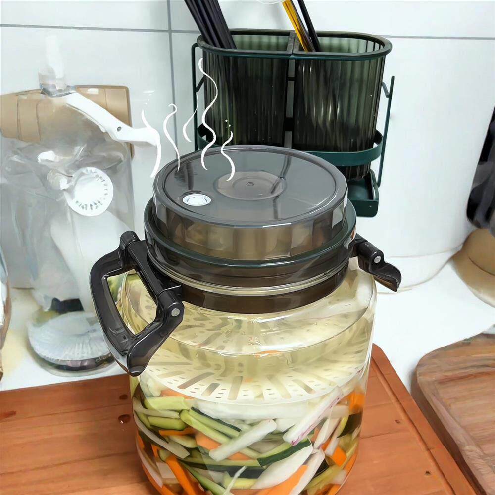 加厚密封腌菜罐厨房大容量防潮咸菜储物瓶泡菜坛子家用玻璃食品级