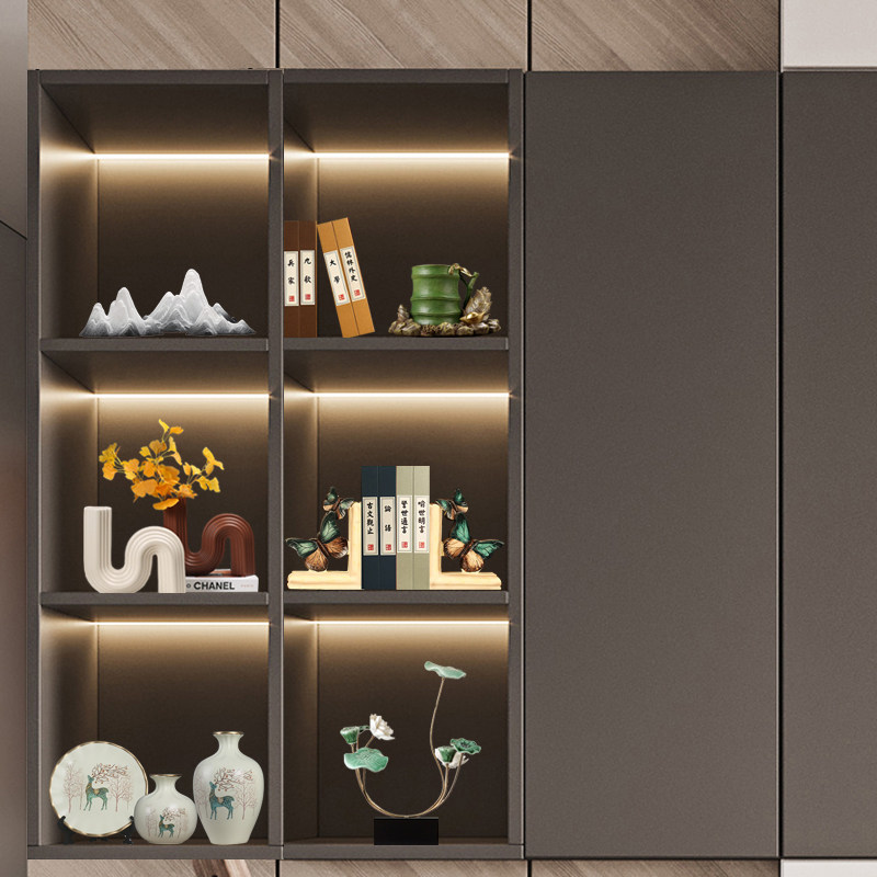 新房电视柜摆件高级感客厅办公室茶室样板间装饰品荷花并蒂莲禅意