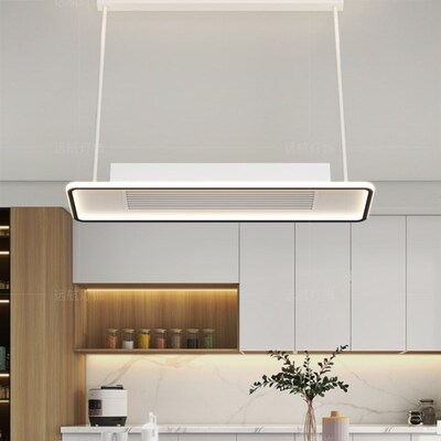 无叶客厅风扇灯2023新款卧室一体吸顶可拆卸带风扇餐厅隐形吊扇灯