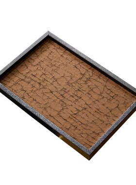 复古中式装饰品宋氏美学摆件软装高级感客厅茶几上实木托盘茶具盘