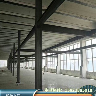 钢结构阁楼搭建型定制二层钢构槽钢阁楼平台安装花纹板钢楼梯