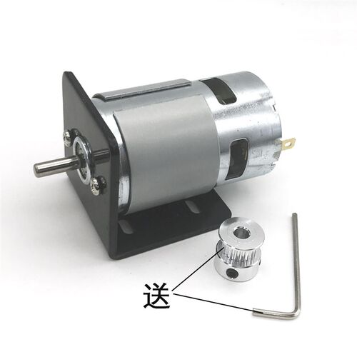 775圆轴直流电机12V12000转 大扭力高转速马达滚珠轴承打磨钻孔