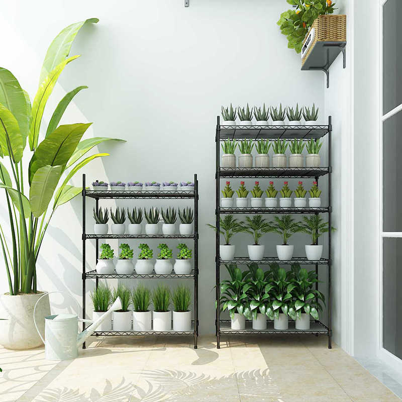 阳台庭院台绿植多肉盆栽室内5层置物架花架简约大容量整理收纳架