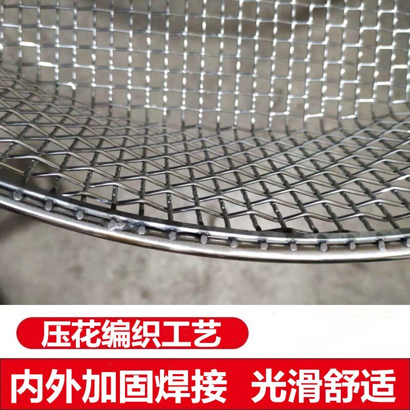 304不锈钢筛子家用圆形筛网沙子板栗米豆过滤大网眼园艺玉米土筛