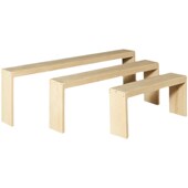 简约定制实木长条凳家用松木换鞋 凳卧室床尾床边拼接原木缝隙填塞