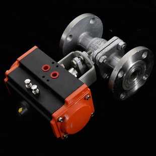 气动球阀法兰Q641F-16P不锈钢304切断高温蒸汽阀门DN25 32 40 50