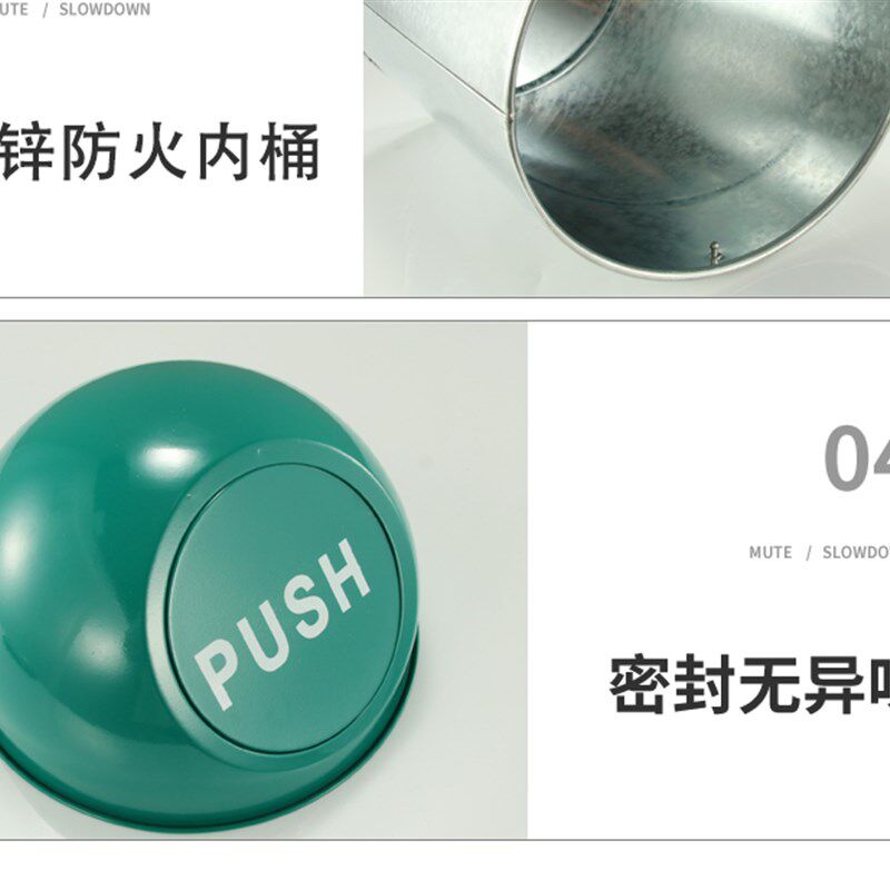 大堂不锈钢酒店垃圾桶宾馆农行立式带内桶烟灰缸商场果皮桶箱禁烟