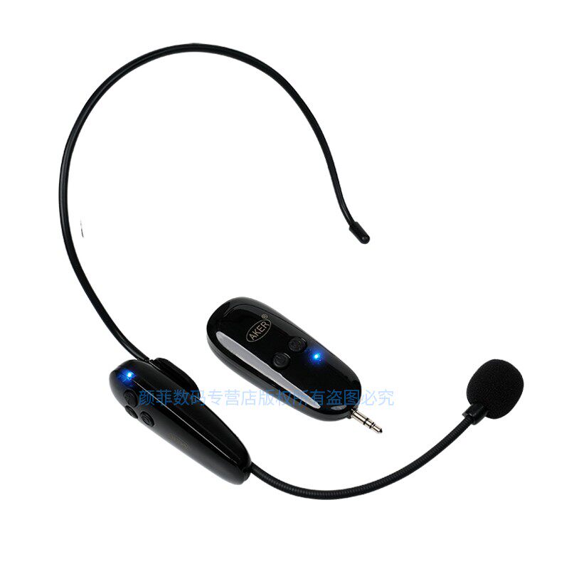 AKER/爱课扩音器万能无线麦克风扩音机无线头戴麦无线手持麦话筒U