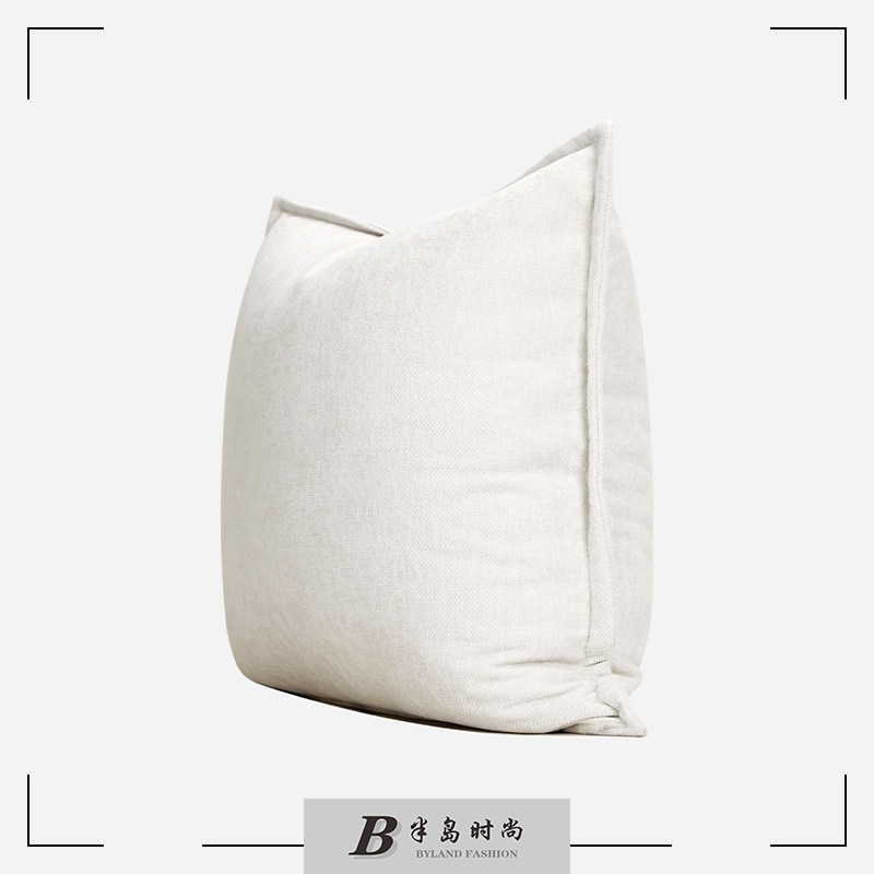 爲你写诗侘寂双面白色雪尼尔抱枕北欧靠包民宿沙发靠枕样品屋,居家布艺,靠垫/抱枕,淘宝优惠券,粉丝福利购,淘宝优惠卷