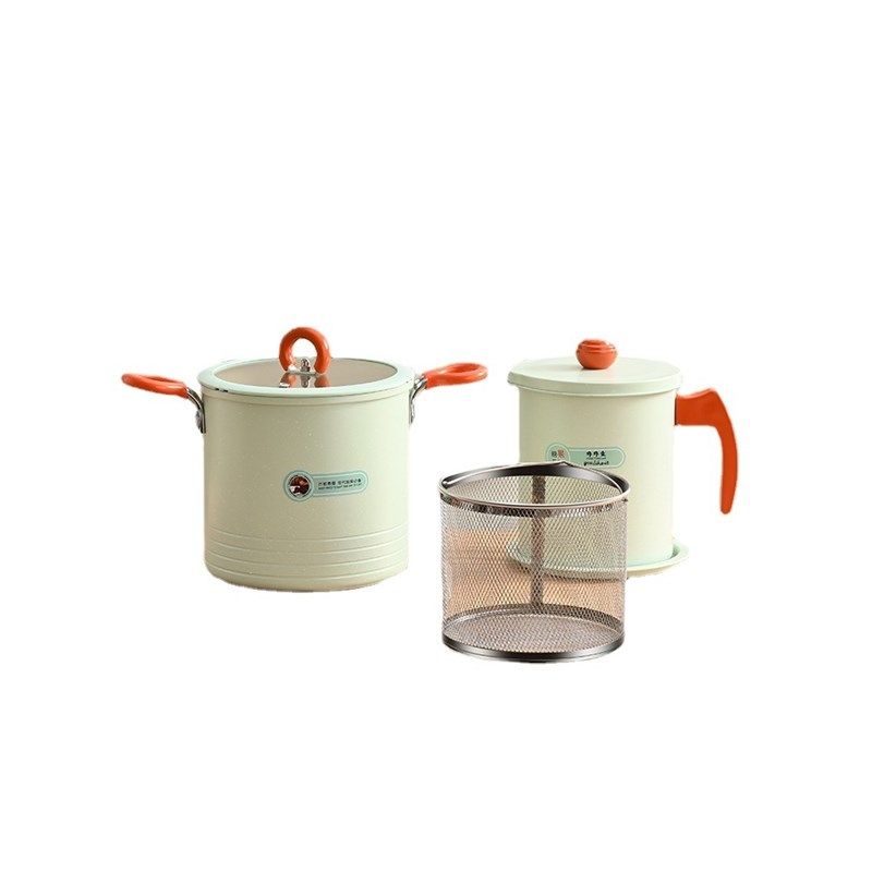 天妇罗油炸锅大容量炸炸壶家用小多功能无烟带滤网省油不粘油炸锅