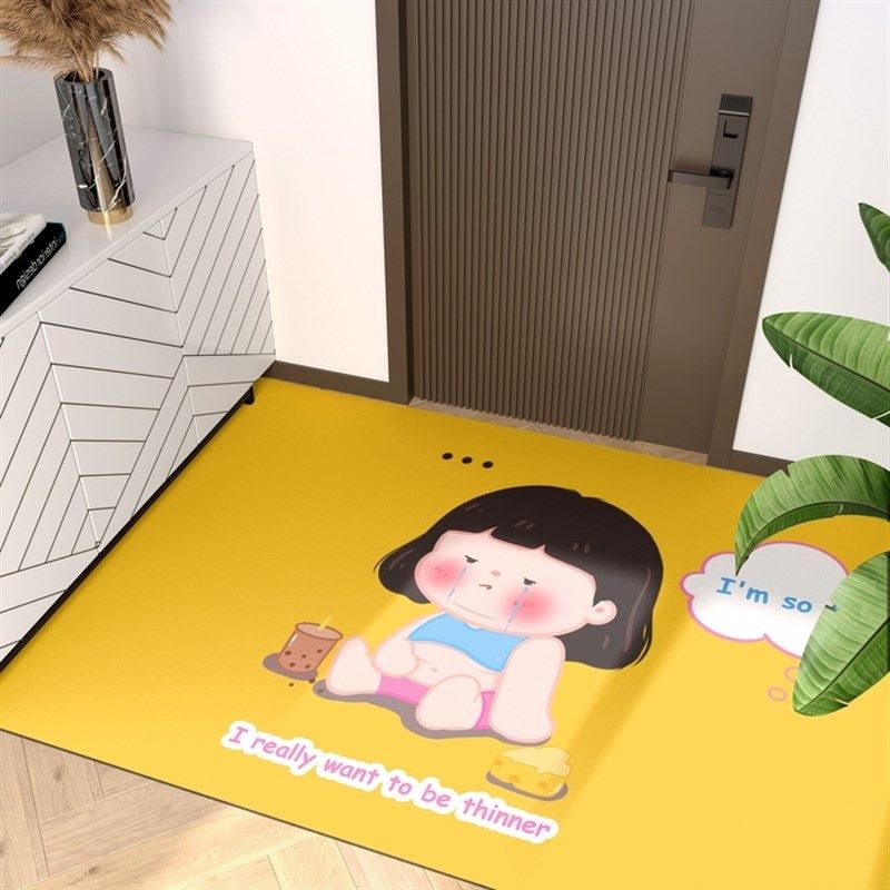 好运满满 可擦洗pvc进门门垫垫子入户脚垫防滑门口地垫可裁剪地毯,居家布艺,家用脚垫,淘宝优惠券,粉丝福利购,淘宝优惠卷