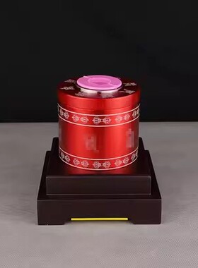 家居民族用品插电手摇电动底座办公玄关桌面转筒底座装饰品摆件