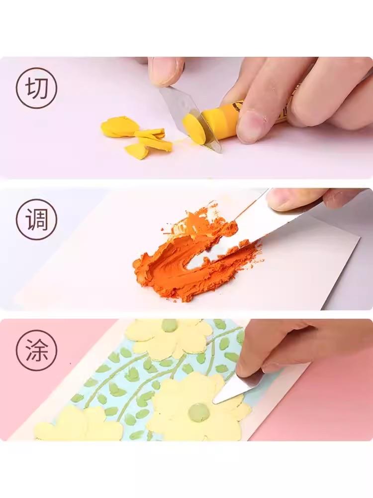 彩研油画棒刮刀美术专用油画刀工具丙烯套装尖头水粉石英砂丙烯肌图片
