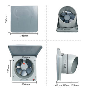 家用易拆洗排风扇厨房油烟换气扇厨房10寸强力窗式排气抽油扇静音