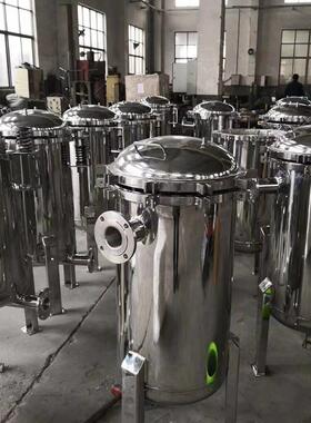 袋式过滤器不锈钢304工业用前置过滤器井水河水泥沙精密过滤器