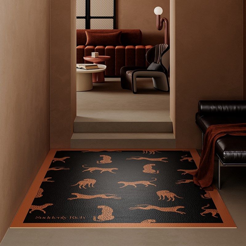 豹喜玄关地垫入户门垫防油耐脏可擦免洗防滑皮革地毯脚垫可定制,居家布艺,入户地垫,淘宝优惠券,粉丝福利购,淘宝优惠卷