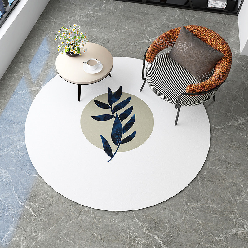 圆形地垫可擦洗pvc电脑椅地垫防水防滑家用皮革卧室客厅阳台地垫