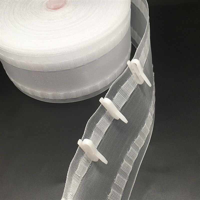 可零裁8公分宽幅半透明尼龙挂钩S钩布带塑料尖钩衬带窗帘辅料纱带,居家布艺,无纺布,淘宝优惠券,粉丝福利购,淘宝优惠卷