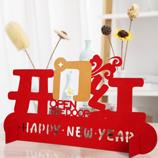 开门红桌面小摆件超市店铺开业活动氛围布置新年龙年前台装饰品