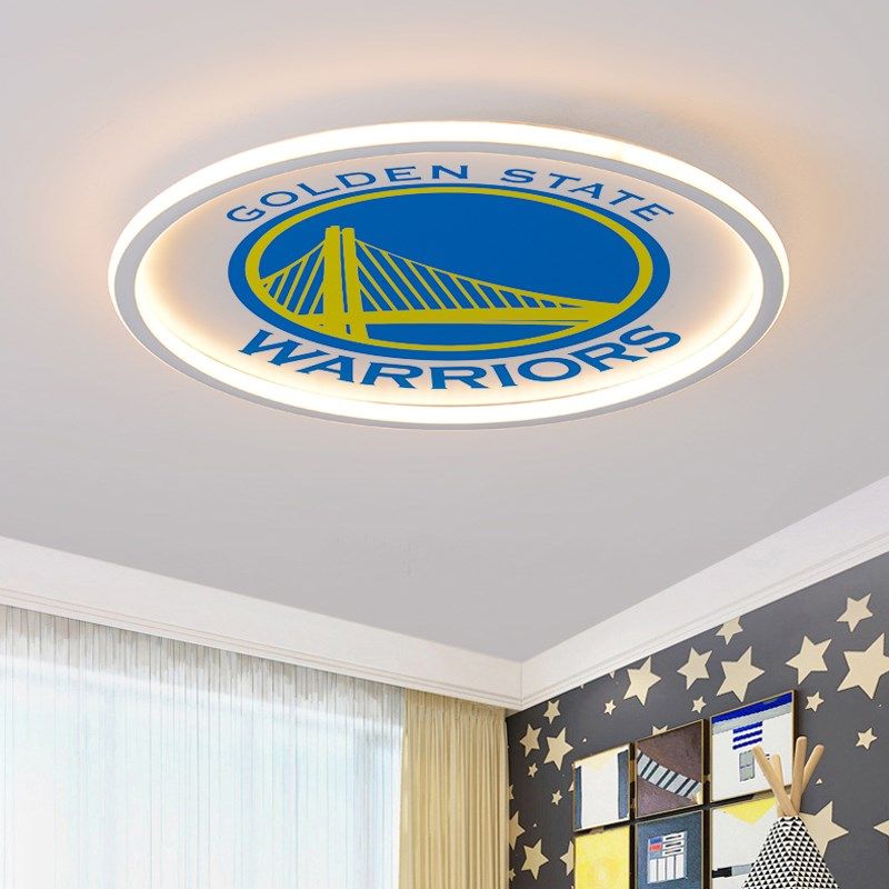 简约可定制球徽图案吸顶灯店铺装修灯具房间灯具篮球灯湖人队徽灯,家装灯饰光源,儿童房吸顶灯,淘宝优惠券,粉丝福利购,淘宝优惠卷