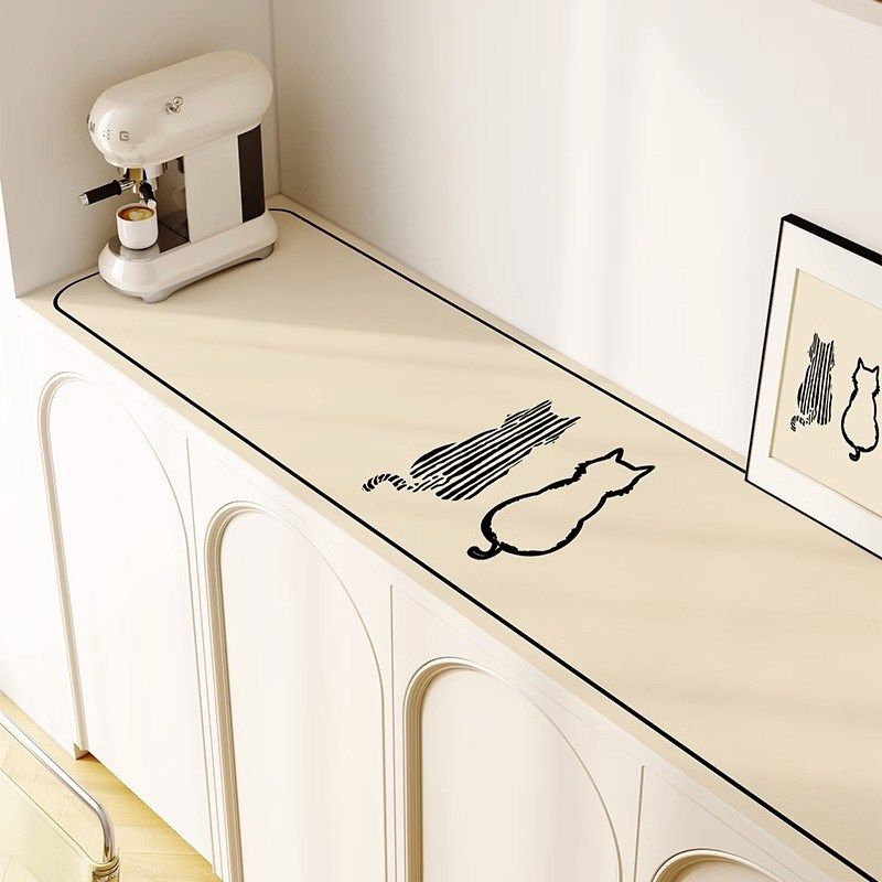 餐桌桌垫奶油风电视柜保护垫防水防油鞋柜垫玄关柜桌面可裁剪桌布,居家布艺,桌布,淘宝优惠券,粉丝福利购,淘宝优惠卷