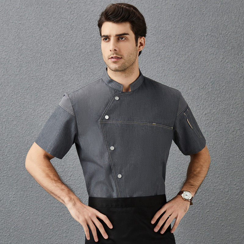 特斯美酒店餐饮厨师工作服纯棉透气厨房男女蛋糕烘焙夏季短袖定制,男装,工装制服,淘宝优惠券,粉丝福利购,淘宝优惠卷