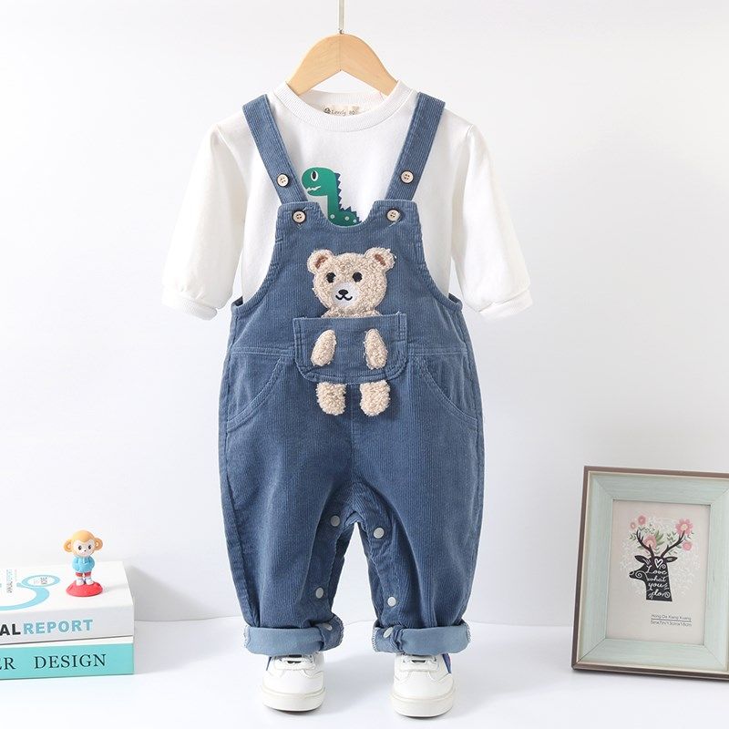 婴儿背带裤春秋按扣开档纯棉男童新款洋气一岁小童女宝宝春季裤子,童装/婴儿装/亲子装,裤子,淘宝优惠券,粉丝福利购,淘宝优惠卷