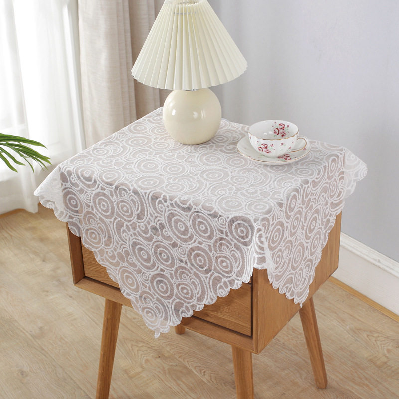 镂空蕾丝防尘罩牀头柜万能盖巾家用电视机冰箱微波炉复古风格方巾,居家布艺,万能盖巾,淘宝优惠券,粉丝福利购,淘宝优惠卷