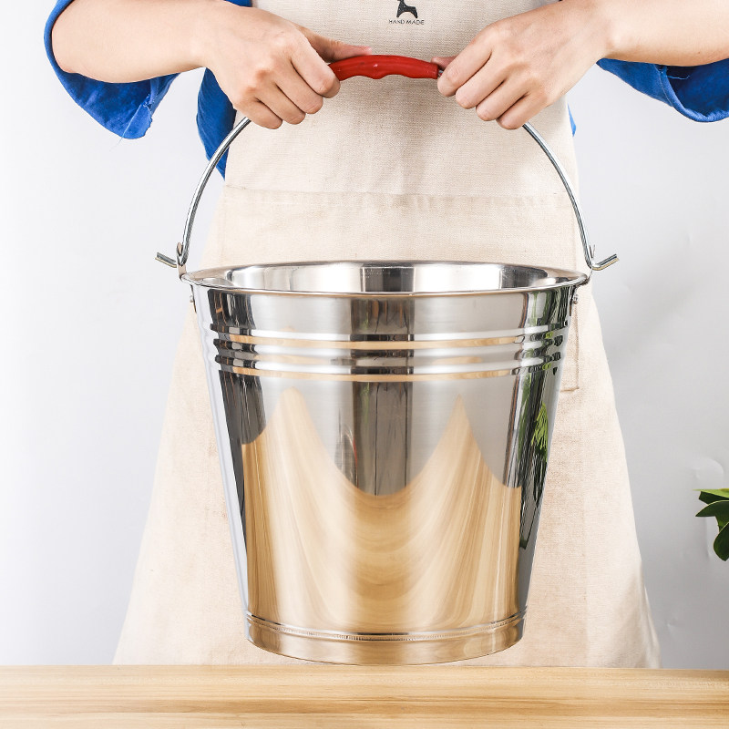 不锈钢水桶手提式幼儿园桶红桶冰桶家用卤桶提油桶喜桶食堂桶厨房,家庭/个人清洁工具,水桶,淘宝优惠券,粉丝福利购,淘宝优惠卷