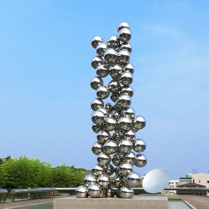 镜面圆球雕塑定做不锈钢抽象发光艺术品摆件城市步行街广场景观,家居饰品,装饰摆件,淘宝优惠券,粉丝福利购,淘宝优惠卷