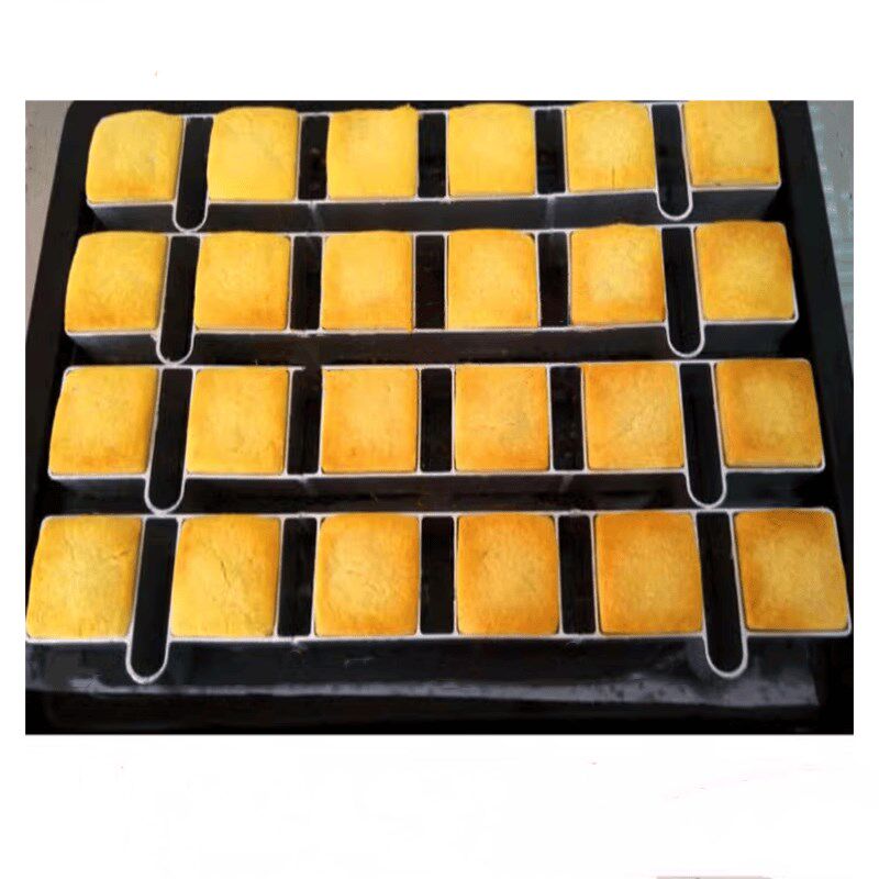 方形6连8连烘焙模具凤梨酥圈长方形饼干模一口酥连模芝麻糖定型圈