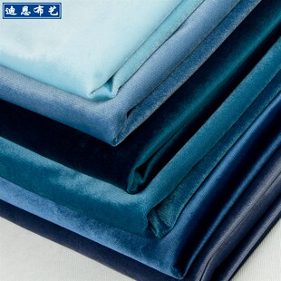 高档加厚斜纹土耳其绒丝绒布 抱枕软包窗帘布艺沙发布垫diy面料