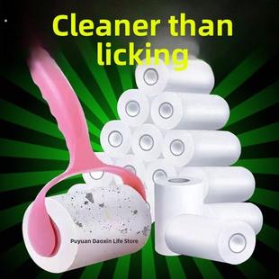 发棒滚轮可拆卸毛毡刷更换卷纸床除尘头发衣服粘头发吸神器