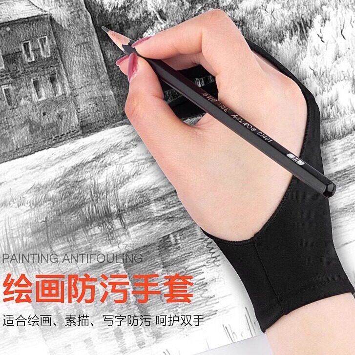 ipad绘画手套防误触手绘画画数位板绘图触屏美术素描防脏防汗二指