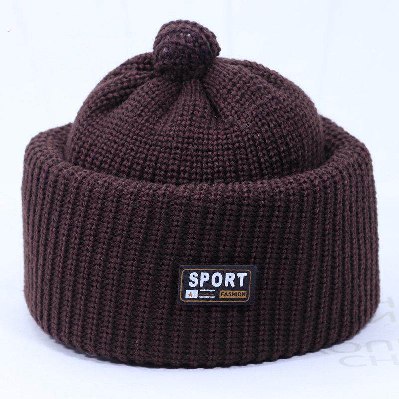 中老年人帽子男爷爷冬天保暖针织毛线帽老头防寒帽老人爸爸棉帽冬