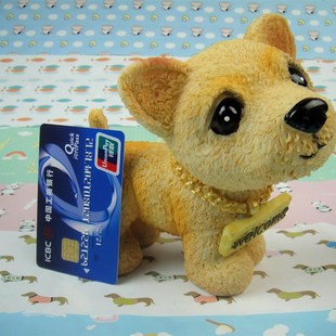 卡通小狗狗动物摆件 壁龛壁橱壁柜橱窗电视机柜装饰 家居饰品礼品