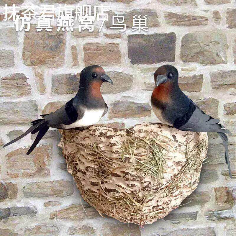 燕子窝鸟巢屋簷户外燕巢人造彷真