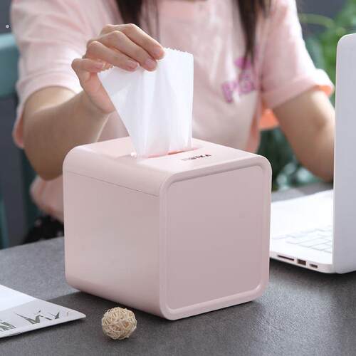 创意方形卷纸筒抽纸盒客厅家用桌面卷筒纸盒塑料可爱纸巾盒