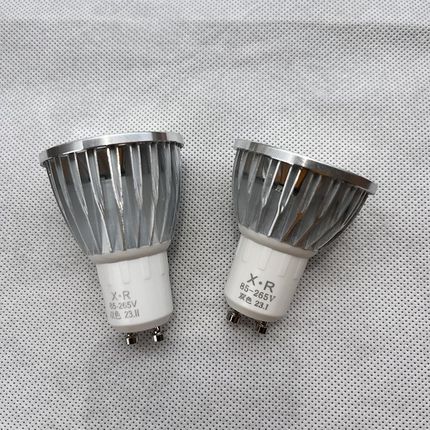 gu10 led灯泡三色变光双色无频闪宽电压110v220v家用射灯无主灯光