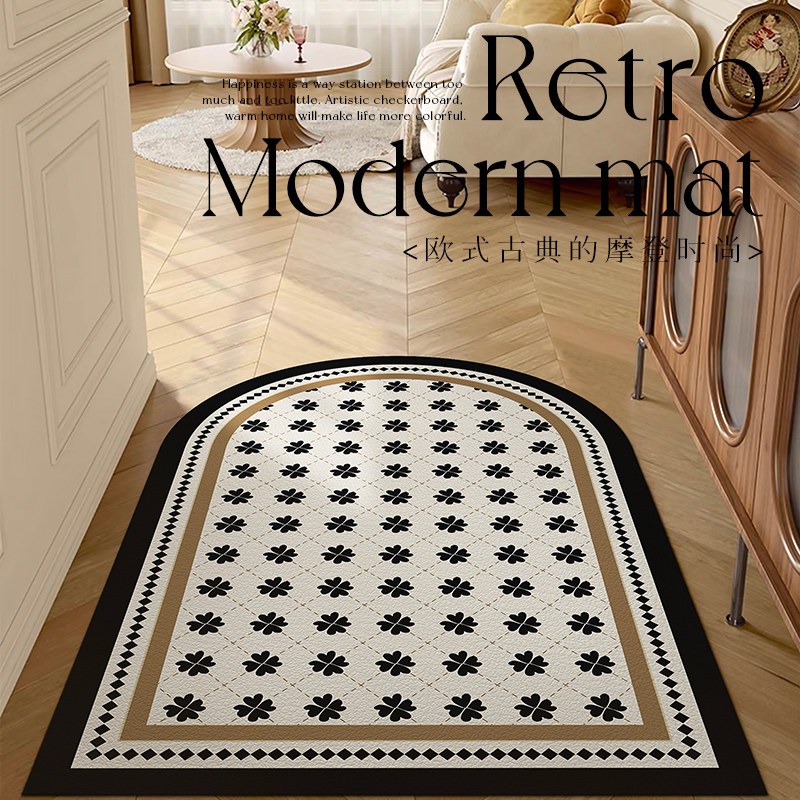 复古入户门皮革地垫大门口防滑脚垫门垫进门家用地毯可擦免洗pvc,居家布艺,入户地垫,淘宝优惠券,粉丝福利购,淘宝优惠卷