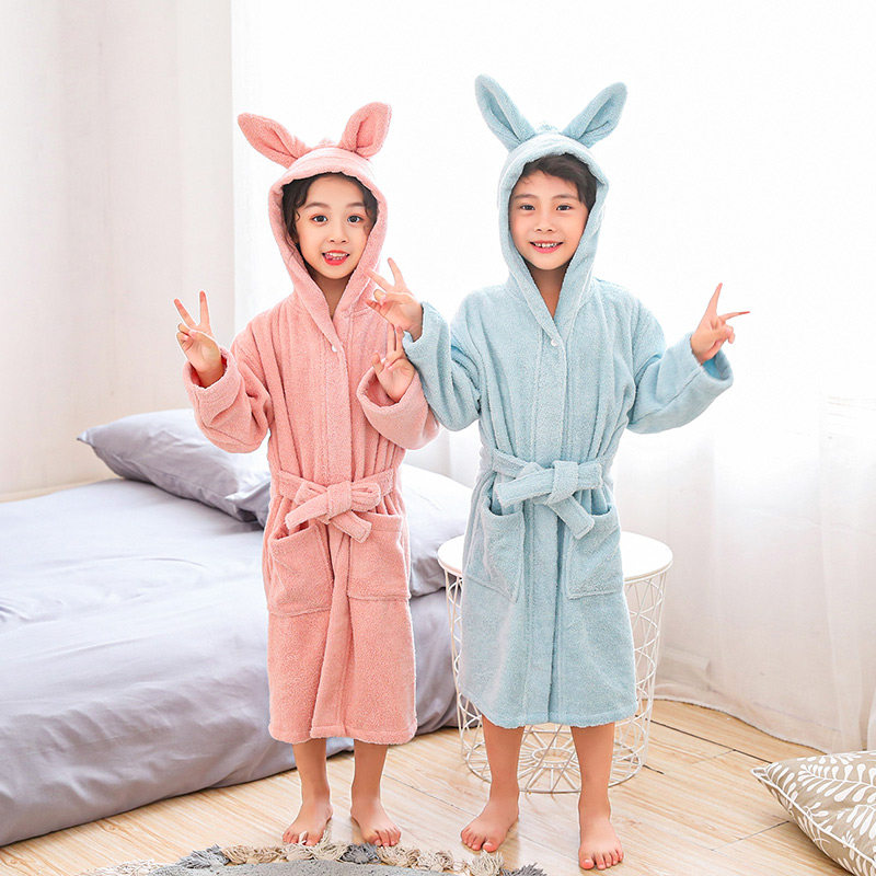 A类加厚纯棉儿童浴袍毛巾料吸水浴衣男女童卡通睡袍秋冬全棉长款,女士内衣/男士内衣/家居服,睡袍/浴袍,淘宝优惠券,粉丝福利购,淘宝优惠卷