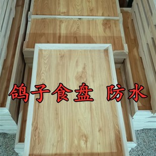 鸽子用品用具信鸽食槽实木食盘料槽松木食盘防水防潮赛鸽笼养食盘