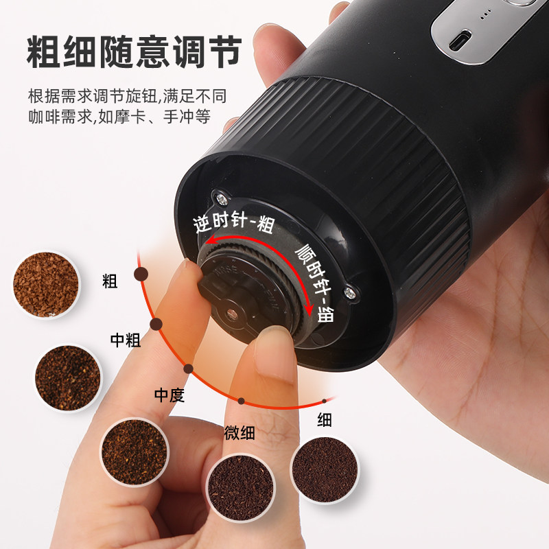 电动磨豆机家用小型手动咖啡豆研磨机便携全自动研磨器手磨咖啡机,厨房电器,咖啡豆研磨机/家用电动磨豆机,淘宝优惠券,粉丝福利购,淘宝优惠卷