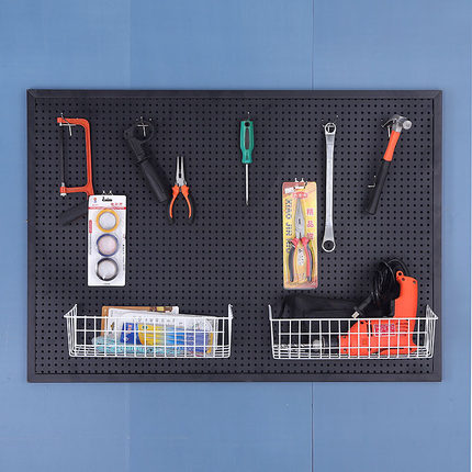 带框多孔圆孔洞洞板展示架超市货架饰品工具架上墙置物架挂钩定制