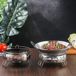 固体酒精炉架商用餐厅火锅炉底座家用小火锅户外便携液体干锅炉仔