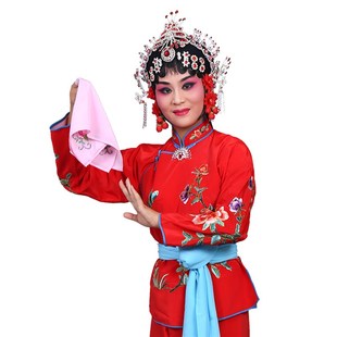 戏曲京剧花旦服装古装丫鬟戏服 小姐小衣包卖水袄裤 小旦衣 腰巾